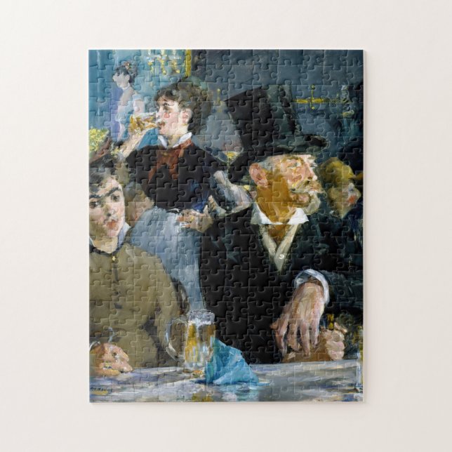 Edouard Manet - På kafé Pussel (Vertikal)