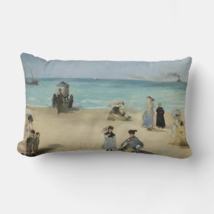 Edouard Manet - På stranden, Boulogne-sur-Mer Lumbarkudde