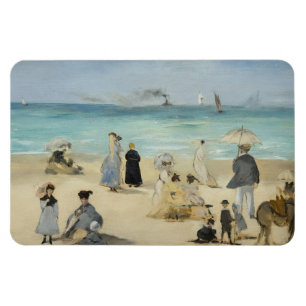 Edouard Manet - På stranden, Boulogne-sur-Mer Magnet