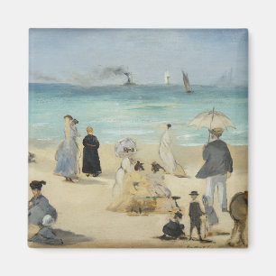Edouard Manet - På stranden, Boulogne-sur-Mer Magnet