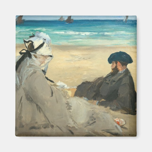 Edouard Manet - på stranden Magnet (Framsidan)