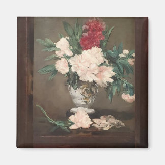 Édouard Manet Peonies in a Vase souvenir magnet