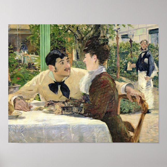 Edouard Manet - Pere Lathuilles trädgård Poster (Framsidan)