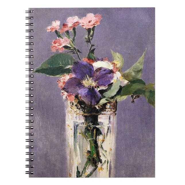 Edouard Manet - Pinks och Clematis Anteckningsbok (Framsidan)