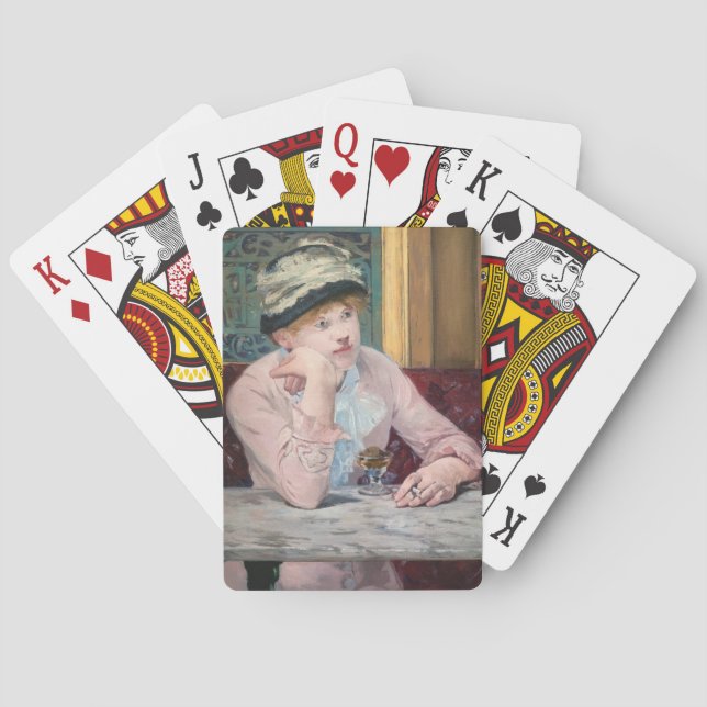 Edouard Manet - Plommonbrandy Casinokort (Baksidan)