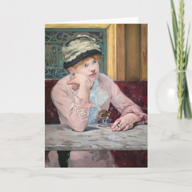 Edouard Manet - Plum Brandy Kort (Framsida)