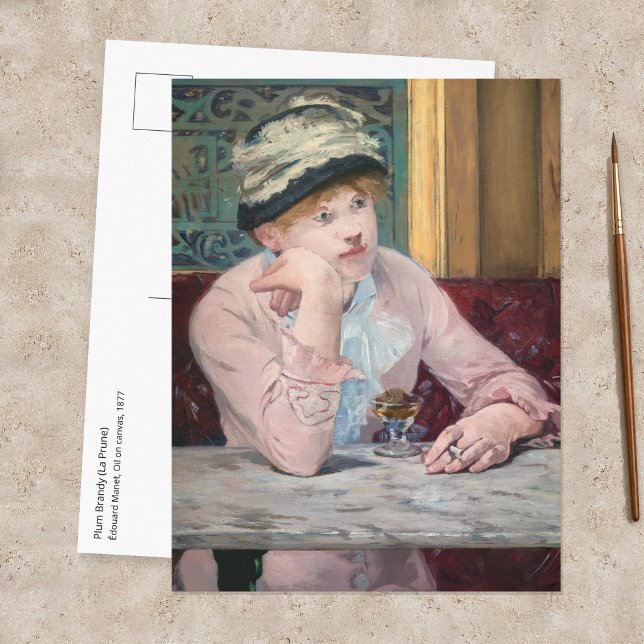 Edouard Manet - Plum Brandy Vykort (Skapare uppladdad)