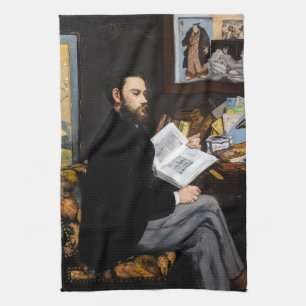 Edouard Manet - Porträtt i Emile Zola Kökshandduk