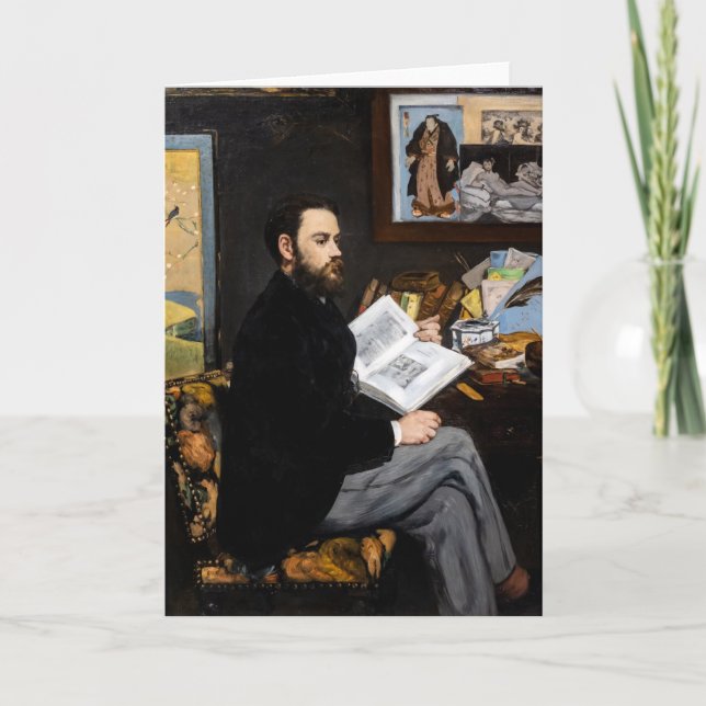 Edouard Manet - Porträtt i Emile Zola Kort (Framsida)