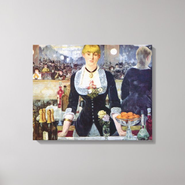 Edouard Manet - Pub i Folies-Bergere Canvastryck (Framsida)