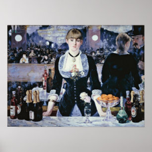 edouard Manet - Pub vid Folies-Bergere Poster