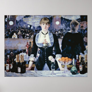 edouard Manet - Pub vid Folies-Bergere Poster