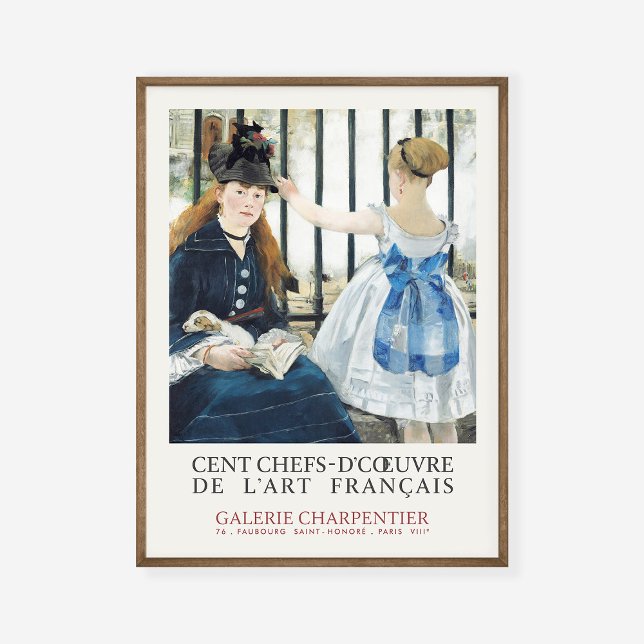 Edouard Manet Railway Gare Saint-Lazare Fine Art Poster (Skapare uppladdad)