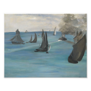 Edouard Manet - Sea View, Lugn Weather Fototryck