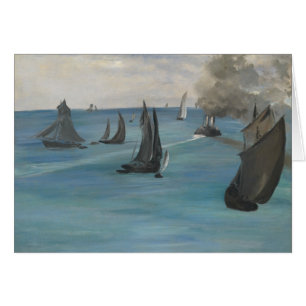 Edouard Manet - Sea View, Lugn Weather Hälsningskort