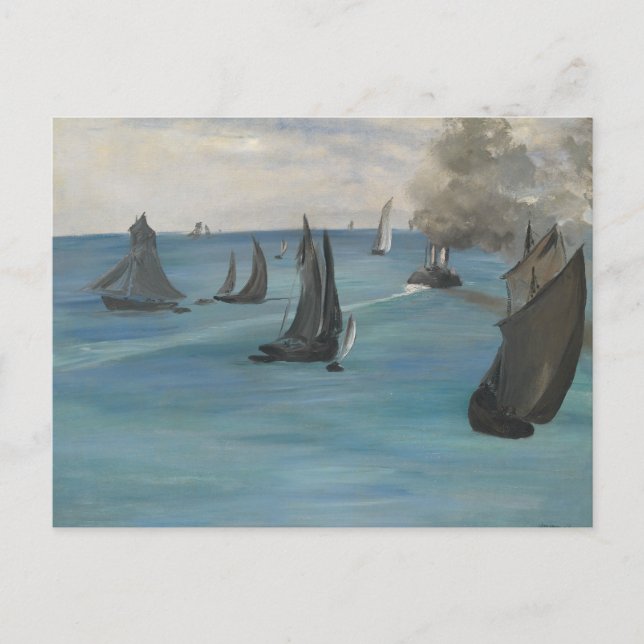 Edouard Manet - Sea View, Lugn Weather Vykort (Framsida)
