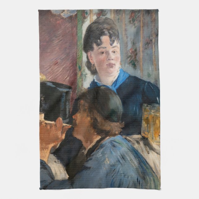 Edouard Manet - Servitris som serverar öl Kökshandduk (Vertikal)