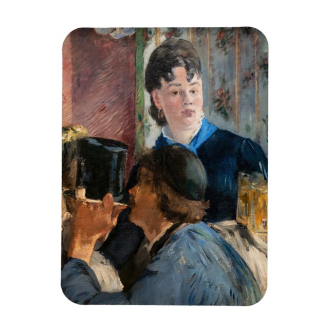 Edouard Manet - Servitris som serverar öl Magnet (Vertikal)