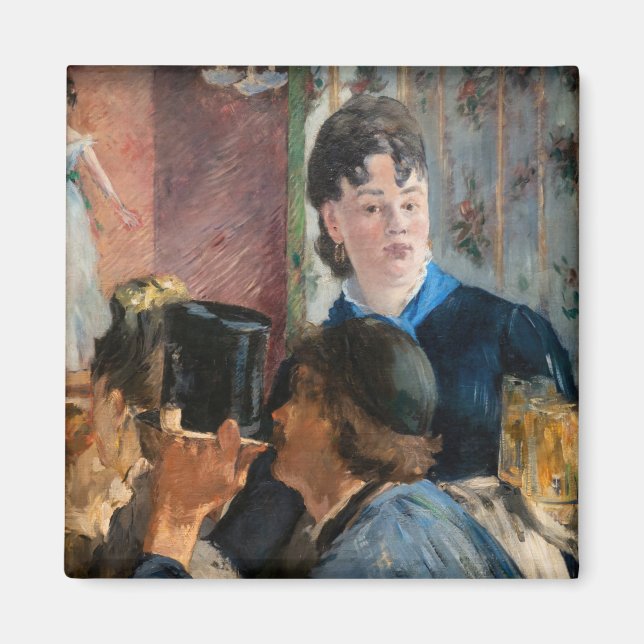 Edouard Manet - Servitris som serverar öl Magnet (Framsidan)