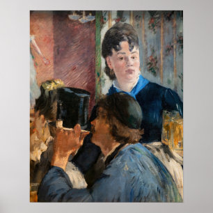 Edouard Manet - Servitris som serverar öl Poster
