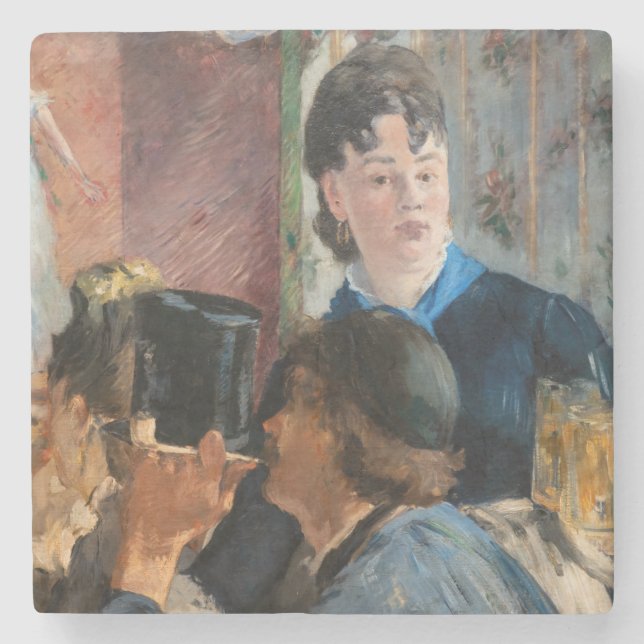 Edouard Manet - Servitris som serverar öl Stenunderlägg (Framsidan)