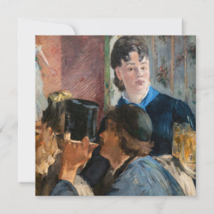 Edouard Manet - Servitris som serverar öl Tack Kort