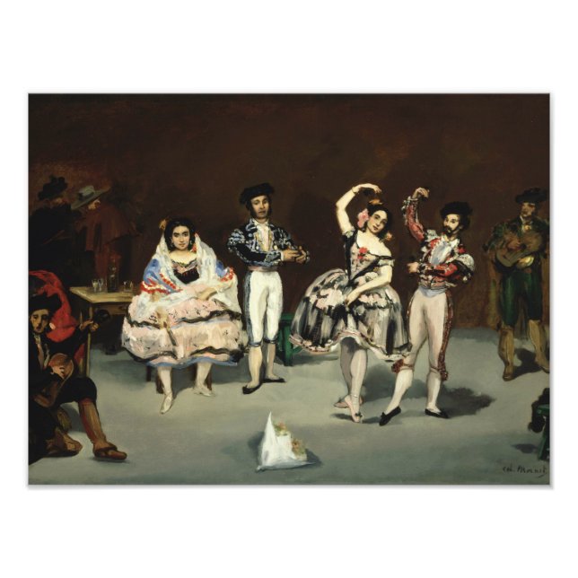 Edouard Manet - Spanska Ballet Fototryck (Framsidan)