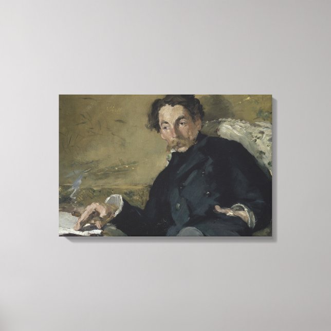 Edouard Manet - Stephane Mallarme Canvastryck (Framsida)