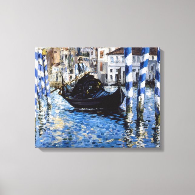 Edouard Manet - Stora kanalen, Venedig Canvastryck (Framsida)