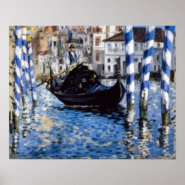 Edouard Manet - Stora kanalen, Venedig Poster (Framsidan)