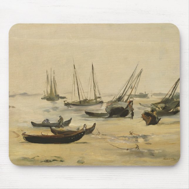 Edouard Manet | strand, låg Tide Musmatta (Framsidan)