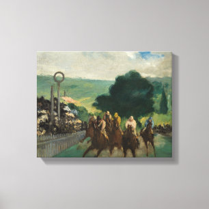 Edouard Manet - Tävling vid Longchamp Canvastryck