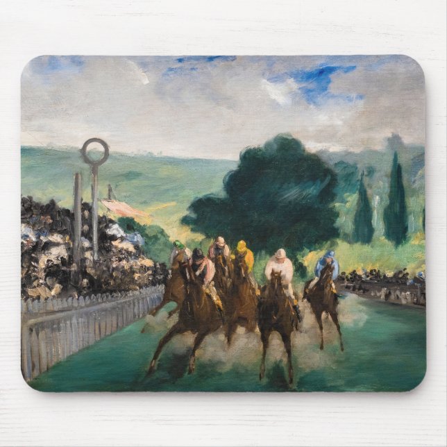 Edouard Manet - Tävling vid Longchamp Musmatta (Framsidan)