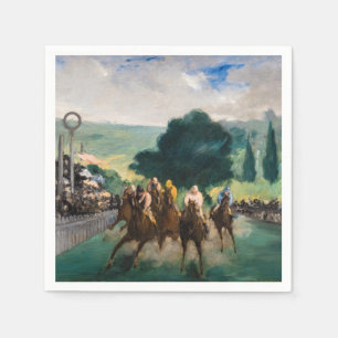 Edouard Manet - Tävling vid Longchamp Pappersservett