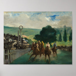 Edouard Manet - Tävling vid Longchamp Poster