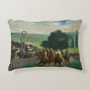 Edouard Manet - Tävling vid Longchamp Prydnadskudde