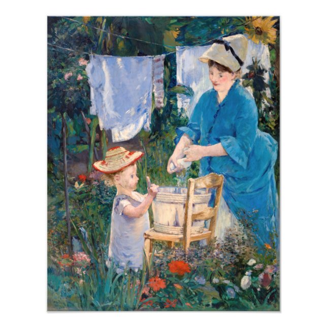 Edouard Manet - Tvätt Fototryck (Framsidan)