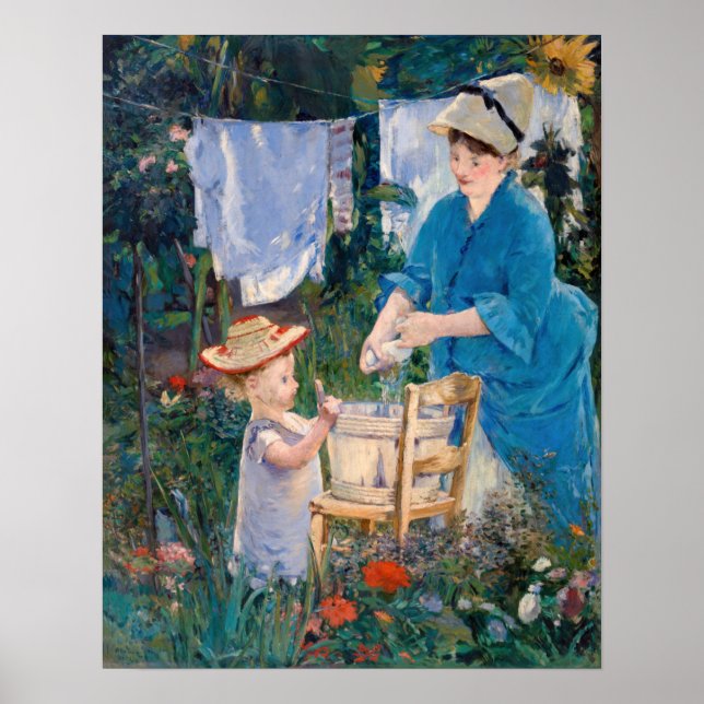 Edouard Manet - Tvätt Poster (Framsidan)