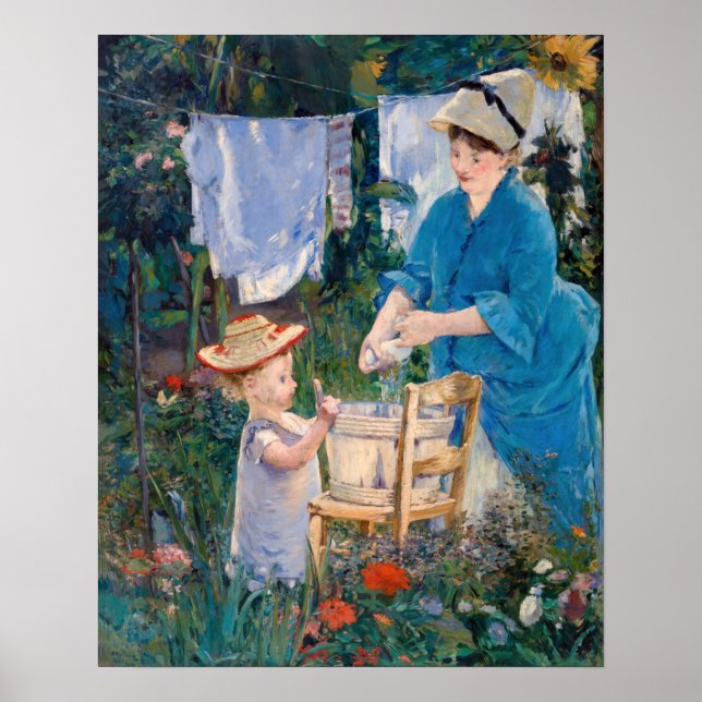 Edouard Manet - Tvätt Poster (Framsidan)