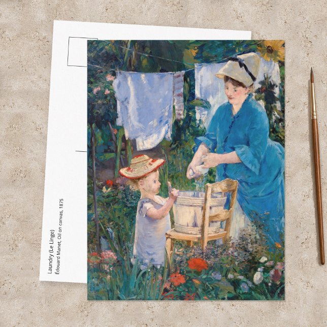 Edouard Manet - Tvätt Vykort (Skapare uppladdad)