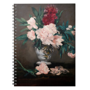 Edouard Manet - Vas of Peonies on Small Pedestal Anteckningsbok