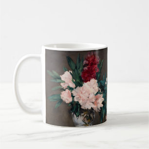 Edouard Manet - Vas of Peonies on Small Pedestal Kaffemugg