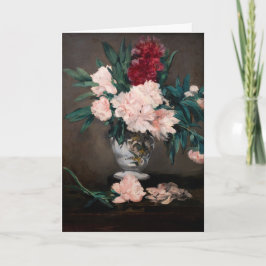 Edouard Manet - Vas of Peonies on Small Pedestal Kort