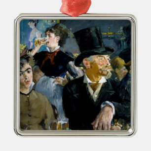 Edouard Manet - vid Kaféet Julgransprydnad Metall