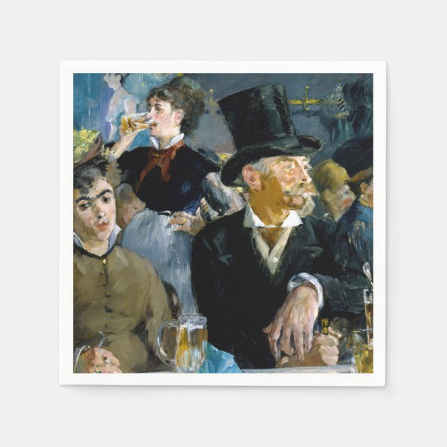 Edouard Manet - vid Kaféet Pappersservett (Framsidan)
