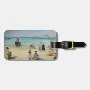 Edouard Manet - vid stranden, Boulogne-sur-Mer Bagagebricka