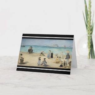 Edouard Manet - vid stranden, Boulogne-sur-Mer Kort