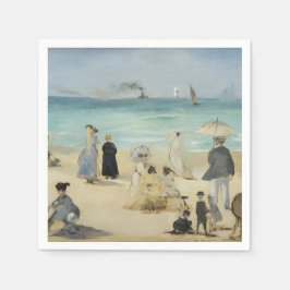 Edouard Manet - vid stranden, Boulogne-sur-Mer Pappersservett