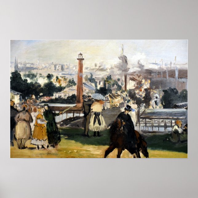 Édouard Manet View of the 1867 Exposition Poster (Framsidan)