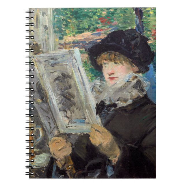 Edouard Manet - Woman Reading Anteckningsbok (Framsidan)